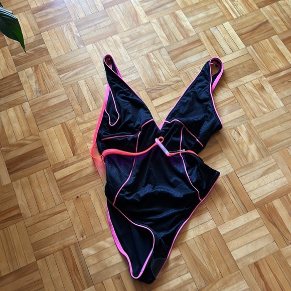 ASOS ultra glam black swimsuit size 12 - Picture 6 of 9